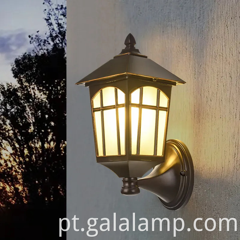 Lâmpada de parede LED à prova d'água ao ar livre elegante para corredores
